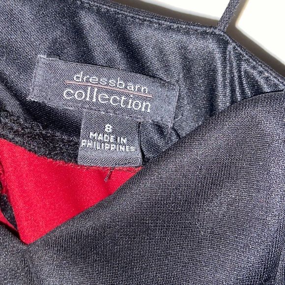 Red & Black Midi Dress Size: 8 - Picture 7 of 8